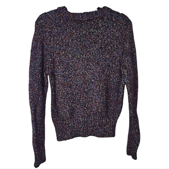 Madewell Purple, Metallic Marled Knit Sweater, Size Small, EUC - Picture 4 of 8